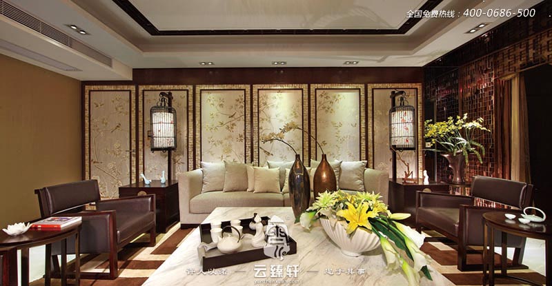 優(yōu)雅大氣的中式精品住宅設(shè)計(jì)裝修效果圖