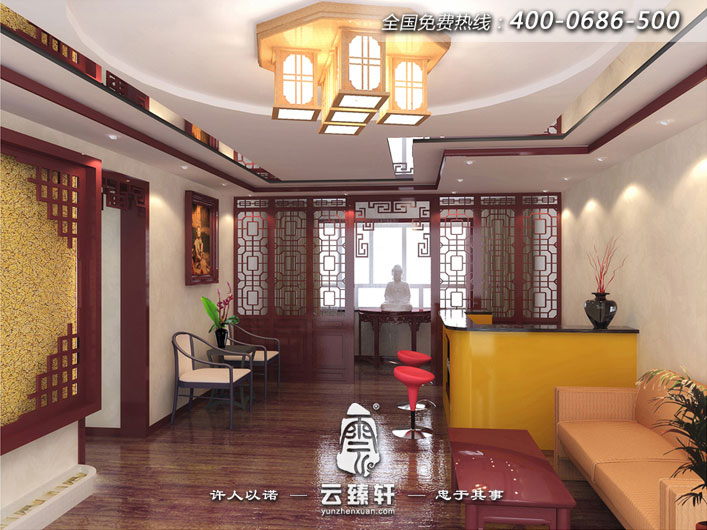美容養(yǎng)生會(huì)所的前臺(tái)大廳