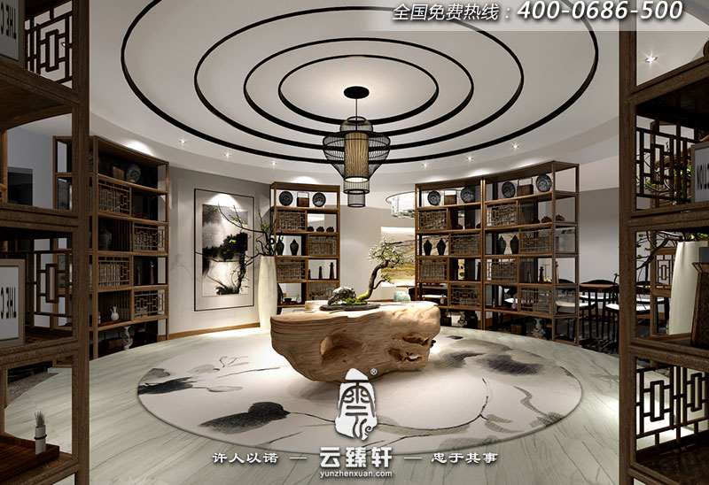 女子養(yǎng)生會所的展示廳裝飾