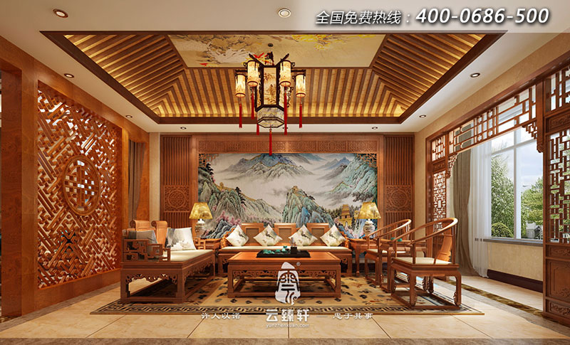 中式家具展廳設(shè)計效果圖
