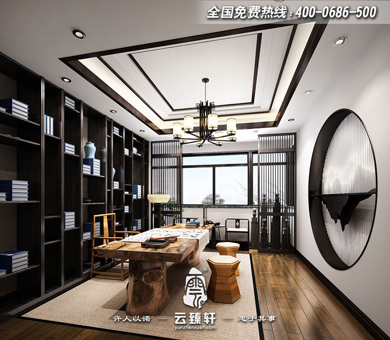 洪雅軒中式裝修設(shè)計(jì)效果圖