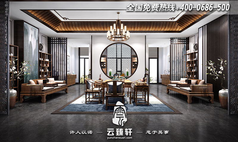 新中式別墅裝修設(shè)計(jì)效果圖